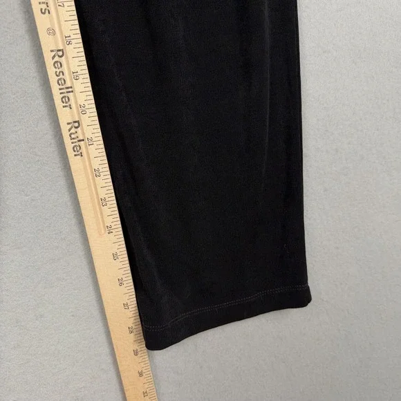 Chicos Pants Womens XL Black Pull On Stretch Straight Leg Acetate Blend Travel - Picture 13 of 16